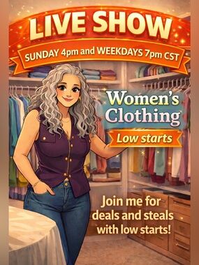 Live Show Flyer Sunday Steals & Deals like listing to receive notifications ♥️